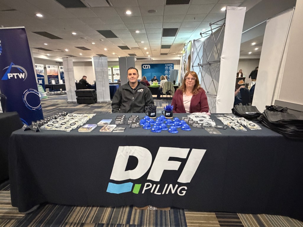 DFI Piling booth at the Grande Prairie Job Fair