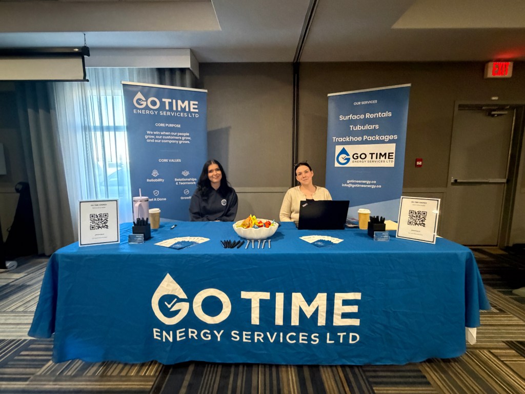 Go Time Energy Services booth at the Grande Prairie Job Fair