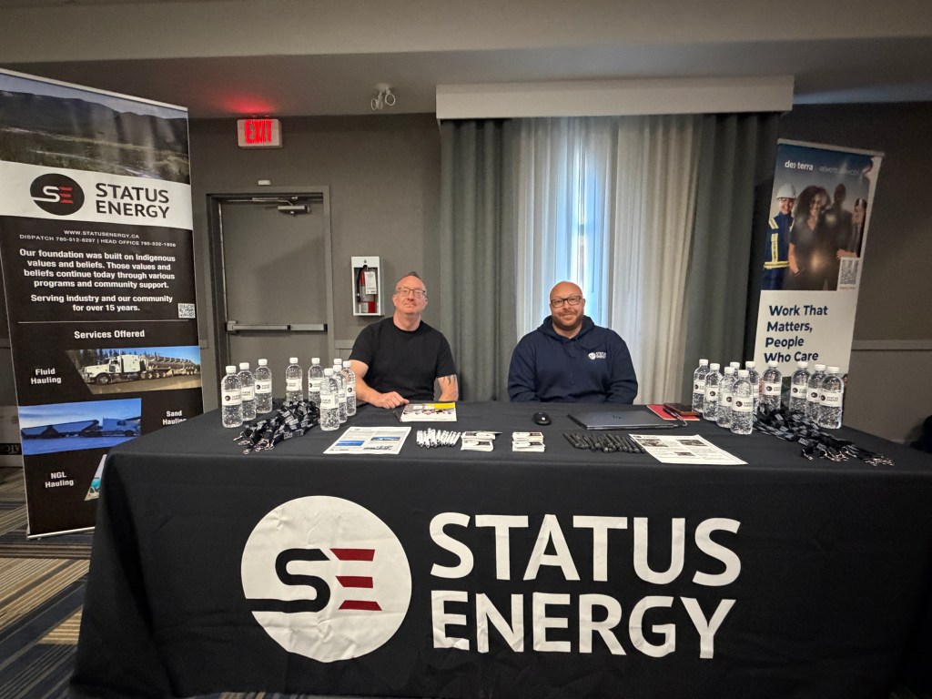 Status Energy booth at the Grande Prairie Job Fair